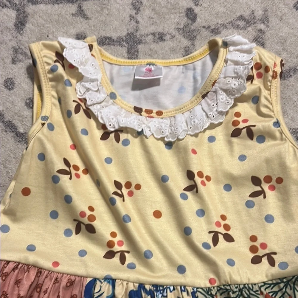 Floral Patchwork Kids Dress